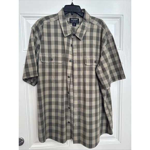Filson Other - New Filson Lightweight Kitsap Work Shirt Plaid Short Sleeve 3X